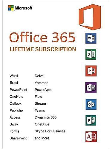 microsoft office 2016 for 5 users mac and pc/mac lifetime